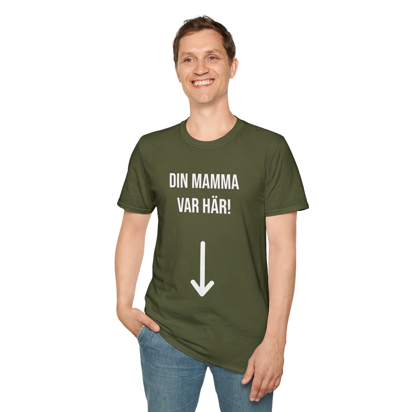 Din Mamma Var Här  T-Shirt